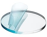 Acrylglas Zuschnitte – Geprüfter UV-Schutz – Bruchfest und vielseitig einsetzbar – Acrylglasplatten - Scheiben (Durchmesser 250mm, Stärke 5mm, Transparent)