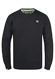 !Solid Benn O-Neck Herren Sweatshirt Pullover Pulli Mit Rundhalsausschnitt, Größe:S, Farbe:Dark Grey Melange (8288)