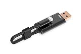 ednet Smart Memory mit App - Speichererweiterung für iPhone und iPad ab iOS 7.1 - unterstützt Micro SD-Karten bis 256GB - schw