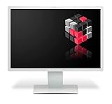 24 Zoll / 61 cm - Fujitsu Display B24W-7 LED - 1920 x 1200 Full HD Monitor TFT Flachbildschirm - 1000:1 - interne Lautsprecher - 300cd/m² - 5ms - Marmorgrau (Generalüberholt)