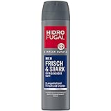 Hidrofugal Men Frisch & Stark Spray (150 ml), starker Anti-Transpirant Schutz mit erfrischendem Duft, Deo für Männer ohne Ethylalk