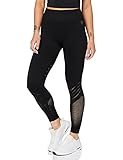 Amazon-Marke: AURIQUE Damen Nahtlose Lauf-Leggings, Schwarz (Black), 38, Label:M