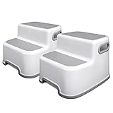 Tritthocker für Kinder, Hocker für Kinder praktisch für das Training, Kleinkind Hocker mit Rutschfestem (2er Pack)