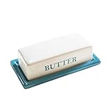 GAOTTINGSD Dörrautomaten Keramikkäsekasten Butterteller mit Deckel Quadrat Einfachheit Dessertschale Butter Pan Home Hotel Geschirr Snacks für H
