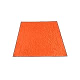 JIYANANDPLYD Picknickdecke 215 * 215CONCAVE-CONVEX MAT Große Outdoor-Strand Picknick-Tuch Camping Zelt Kissen Kissen Baldachin Feuchtigkeitsdichte Matte (Color : Orange)