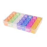 28 Slots Kunststoff Handwerk Organizer Diamant Stickerei Box Aufbewahrungsbox für Diamant Malerei Strassperlen Multicolor 1 stück Zubehör für tägliche Kleidung