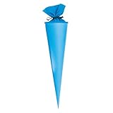 goldbuch 97 828 97828 Bastelschultüte, Rohling zum Selbstgestalten mit Filzverschluss, Schultüte 70cm, Zuckertüte zur Einschulung, für Einschüler, Schulkinder & Berufsanfänger, Hellb
