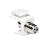 Faconet® Keystone Verbinder F-Buchse  F-Buchse, 75 Ohm SAT Antennen Anschluss zum Einbau in Keystone Pannels oder Anschlussdosen. (2 Stück)