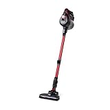 Klarstein Cleanbutler 3G - Turbo Akku-Staubsauger, Zyklon-Staubsauger, beutelloser Bodenstaubsauger, Bodendüse mit LED-Licht, 0,7L Fassungsvermögen, allergikergeeignet, HEPA13, rot-schw