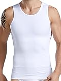 HANERDUN Kompressionsunterwäsche Tank Top Herren | Bauchweg Body Shaper Figurformendes Unterhemd für Männer | Sport Fitness Bodyshap