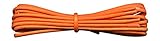 Fabmania 2mm rundes orangefarbenes Kleid gewachste Baumwollschnürsenkel - Länge 120