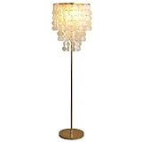 xilinshop Stehlampe Light Luxury Shell und Fritillare Stehleuchte Wohnzimmer Schlafzimmer Creative Persönlichkeit Netto Red Designer Nachttischlampe Stehlampen für W