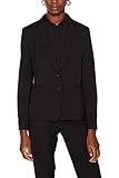 ESPRIT Collection Damen 999Eo1G803 Anzugjacke, Schwarz (Black 001), (Herstellergröße: 36)