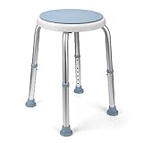 Excellentas Duschhocker Duschstuhl Duschsitz Badestuhl Badezimmerhocker Badhocker Badsitz höhenverstllbar belastbar für Senioren eingeschränkte Personen ältere Menschen Schwang