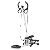 Afang Stepper Klettern Fußmaschine Griff Mini Stepper, Übung Fitness-Maschine Weight Loss Multifunktionsfitnessgeräte, Twist Stair Up Down Swing Tragb