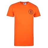 Nasa Herren Stack T-Shirt, Orange, L