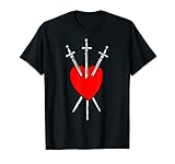 Tarot-Karte: 3 Schwerter, drei Schwerter, Tarot-Karte. T-S