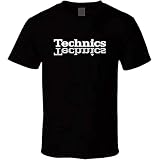 Technics T Shirt Dj 1200 Turntable Music House Techno Electronic Hip Hop New Black S