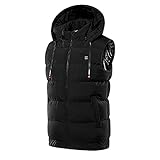 Beheizte Weste Outdoor Warme Kleidung für Reiten Skifahren Angeln Aufladen über 9 Dual Control Heizmantel, Schwarz , 42