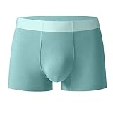 Boxershorts Herren Sexy Retroshorts für Männer Unterwäsche Brief Gedruckt Basic Boxer Shorts Ausbuchtung Pouch Unterhose Atmungsaktiv Unterhosen Slips Sexy Boxershorts mit Mittlerer T