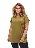 Zizzi Active by Damen Große Größen Fitness T-Shirt Kurzarm Sportshirt Gr 46-48 Grü