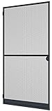 Windhager Insektenschutz Spannrahmen-Tür Expert Fliegengitter Alurahmen für Türen, individuell kürzbar, 100 x 210 cm, anthrazit, 04331