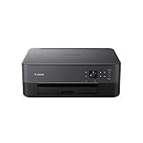 Canon PIXMA TS5350 Drucker Farbtintenstrahl Multifunktionsgerät DIN A4 (Scanner, Kopierer, OLED, 4.800 x 1.200 dpi, USB, WLAN, Duplexdruck, 2 Papierzuführungen), schw