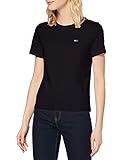 Tommy Hilfiger Damen Tjw Regular Jersey C Neck T-Shirt, Schwarz, M