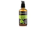 Kräuterland Avocadoöl Bio Hautöl 100ml - reines Avocado Öl, kaltgepresst - ideal bei sehr trockener Haut - natives Pflegeöl für Köper, Gesicht & Haare - Premium Natur-Kosmetik
