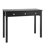 Netfurniture Frisiertisch mit 3 Schubladen, Blumenmotiv, Schw