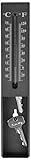 Esschert Design Thermometer Schlüsselversteck aus PP, Glas und Kerosin, 5,2 x 2,8 x 16,2
