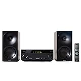 HAISER HSR 118 | 40 Watt RMS mit • CD Player • Bluetooth • USB • Boxen • FM Radio | Stereoanlage Kompaktanlage Musikanlage HiFi Anlagen Mini Anlage Microanlage Mini Stereoanlage Soundanlage TE