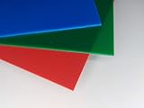 Platte Plexiglas GS, 1000 x 500 x 3 mm, rot getönt Zuschnitt Acrylglas GS