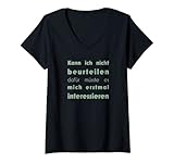 Damen Kann ich nicht beurteilen... T-Shirt mit V