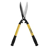 Qirg Heckenschere, Gartenarbeit Ausziehbare Arbeitssparende Edelstahl-Heckenschere Garten Obstbaum Hand Amboss Astschere Werkzeugset mit Bequemem Griff Zum Trimmen, Formen von Rändern, Buchsb