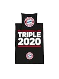 FC Bayern München Bettwäsche Triple 2020 Decke: 200 x 135cm; Kissen: 80x80