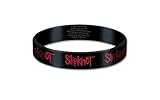 Slipknot Armband Classic band Logo Repeat offiziell Nue Schwarz 10mm rubb