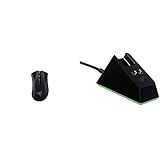 Razer Bundle bestehend aus DeathAdder V2 Pro (Kabellose Gaming Maus mit bis zu 70 Stunden Akku) + Mouse Dock Chroma (Charging Station mit Chroma RGB Beleuchtung) für PC / M