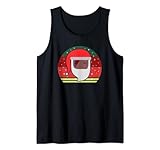 Schwarzer Weihnachten Melanin Rockstar Lustige Vintage Tank Top