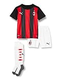 PUMA Kinder AC Milan 20/21 Home Mini-Kit Trikot, Tango Red Black, 92