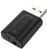 USB Bluetooth Adapter, Bluetooth 5.0 USB Dongle Stick Wireless Transmitter und Empfänger (Plug & Play) für PC Windows 10, Win/8.1/8/7