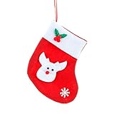 FEIZAO Weihnachtsanhänger Weihnachtsdeko Basteln Socke Weihnachtsschmuck 2021 Christbaumanhänger DIY Weihnachtsbaum Deko Hängende Charms Geschenkanhänger Geschenkesack Baumschmuck