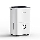 Midea Luftentfeuchter, 20L/24h, Raumgröße ca.100m³(40m²), DF-20DEN7-WF, APP-fähig, 24H Timer, Wassertank 3L, Weiß