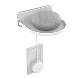 sciuU Universal Wandhalterung, Wandregal für Google Home Mini, Google WiFi, Kamera, Sonos, Intelligenter Lautsprecher, haben Kabelorganisator, Installation mit 3M-Klebstoff oder Schrauben, Weiß