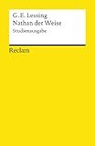 Nathan der Weise (Studienausgabe): Reclams Universal-Bibliothek