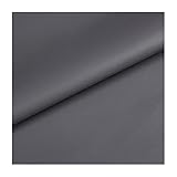 ZHJBD PU-Kunstleder Glattes Kunstledergewebe 0,7 mm Dick Polsterstoff für Sofas, Kunsthandwerk, Geldbörsen, Nähen Nappa Meterware Breite 138cm(Color:Grau)