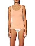 CALIDA Damen Natural Comfort Top ohne Arm Rundhals Unterwäsche, Light Mandarine, 32-34