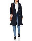 Scotch & Soda Maison Womens Double Breasted Tailored Wool Blend Coat, Night 0002, M