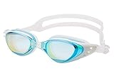 Aquazone Verstellbare Schwimmbrille mit UV-Schutz 400, Anti-Beschlag-Schwimmbrille für Erwachsene, Herren, Damen, Jugendliche, Kinder oder Kinder (Aqua)