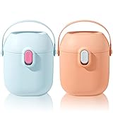 Milchpulver Portionierer Baby,Forreen 2 Stück Milchpulver Aufbewahrung Versiegelt BPA Frei Milchpulver-Spender Tragbare Milchpulver-Vorratsbehälter mit Löffel für R